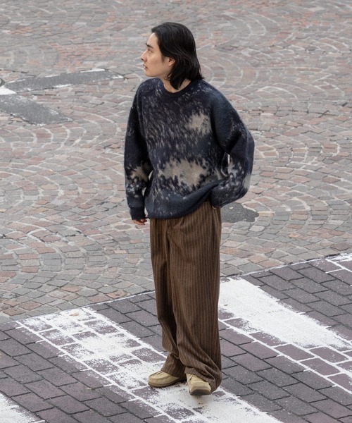 kutir(クティール)の「ストライプイージーワイドパンツ(その他パンツ・メンズ・ブラウン/チャコールグレー・SMALL/MEDIUM/LARGE)」の7枚目の写真