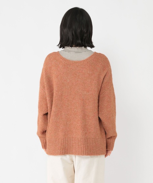 studio CLIP（スタディオクリップ）の「3ゲージ ダブルフロントリボンプルオーバー（ニット/セーター・レディース・チャコール/モカ/ライトブルー/オレンジ・FREE）」の17枚目の写真