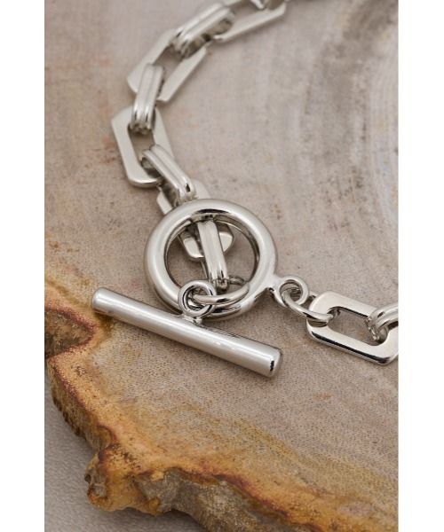 AZUL by moussy（アズールバイマウジー）の「スクエアチェーンブレスレット（ブレスレット・メンズ・シルバー/ブラック・FREE）」の11枚目の写真