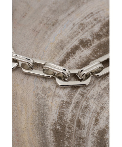 AZUL by moussy（アズールバイマウジー）の「スクエアチェーンブレスレット（ブレスレット・メンズ・シルバー/ブラック・FREE）」の13枚目の写真