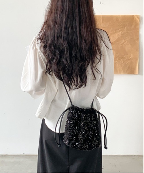 SUGAR BISKET(シュガービスケット)の「スパンコールバッグ(ハンドバッグ・レディース・シルバー/ブラック/ブラック系その他/ホワイト/ピンク/レッド/グリーン・フリー)」の17枚目の写真