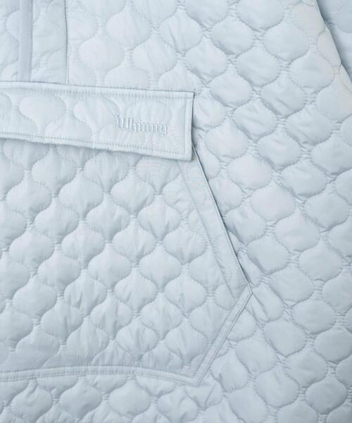 Whinny（ホワイニー）の「Whinny/もっちりぽこぽこナイト（ダウンジャケット/コート・レディース・ホワイト/ブラック/サックスブルー・FREE）」の18枚目の写真