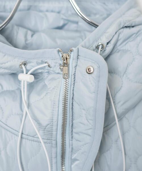 Whinny（ホワイニー）の「Whinny/もっちりぽこぽこナイト（ダウンジャケット/コート・レディース・ホワイト/ブラック/サックスブルー・FREE）」の17枚目の写真