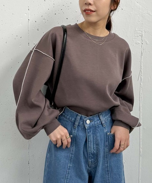 セール】ダンボールアウトメロープルオーバー（Tシャツ/カットソー 