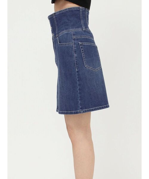 MERCURYDUO（マーキュリーデュオ）の「デニムコルセットミニスカート（デニムスカート・レディース・ブルー/インディゴブルー・SMALL/MEDIUM）」の9枚目の写真