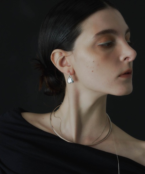 loni(ロニ)の「【金属アレルギー対応】Heart leaf mini pierce/ハートリーフミニピアス(ピアス(両耳用)・レディース・ゴールド/シルバー・FREE)」の18枚目の写真