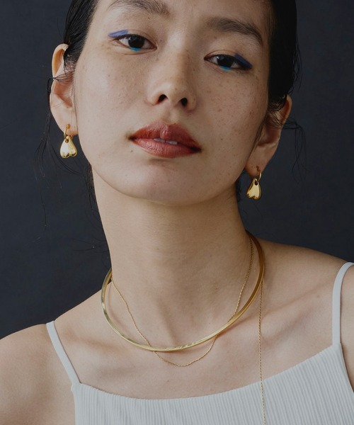 loni(ロニ)の「【金属アレルギー対応】Heart leaf mini pierce/ハートリーフミニピアス(ピアス(両耳用)・レディース・ゴールド/シルバー・FREE)」の6枚目の写真
