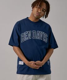 BEN DAVIS（ベンデイビス）の「【BEN DAVIS(ベンデイビス)】LETTERED ATHLE TEE / ドローコード 半袖Tシャツ ロゴ刺繍 クルーネック オーバーサイズ ブランドロゴ フロント（Tシャツ/カットソー・メンズ）」