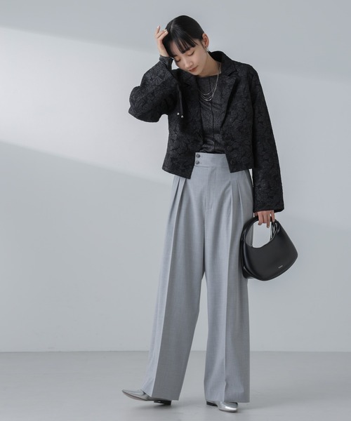 NANO universe(ナノユニバース)の「ラメシアーカットトップス(Tシャツ/カットソー・レディース・ブラック/ライトベージュ/ライム・S/M)」の10枚目の写真