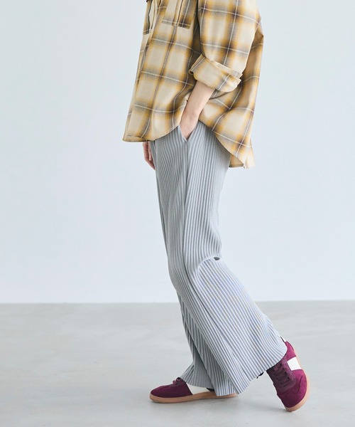 coca（coca）（コカ）の「＼新色追加／ジョーゼットリブパンツ　カットオフ可能/速乾/シワ防止（その他パンツ・レディース・ブラック/ライトベージュ/グレー/アイボリー/ライトグリーン/ライトブルー/チャコール/ブラウン/ネイビー/ライトグレー/ピンク/ワイン/イエロー/カーキ/ライトピンク・L/M/XL/S）」の18枚目の写真