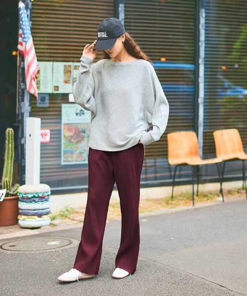 新色追加／ジョーゼットリブパンツ カットオフ可能/速乾/シワ防止