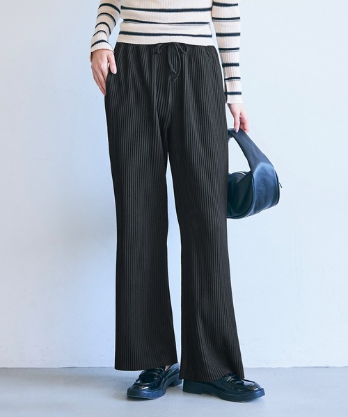 セール】＼新色追加／ジョーゼットリブパンツ/カットオフ可能（その他  