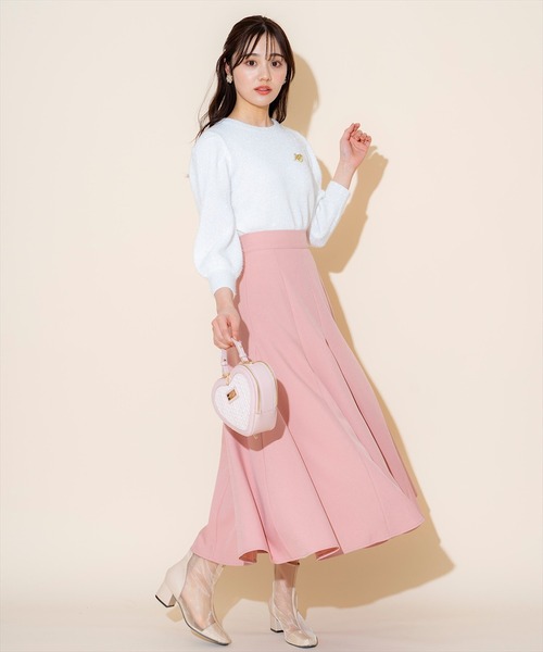 WILLSELECTION（ウィルセレクション）の「キラキラパフ袖プルオーバー（ニット/セーター・レディース・ブラック/サックスブルー/ピンク/オフホワイト/ミント・FREE）」の18枚目の写真