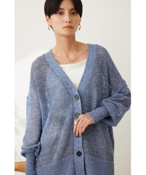 カーディガン コードヤーン メッシュ カーディガン 【公式通販】