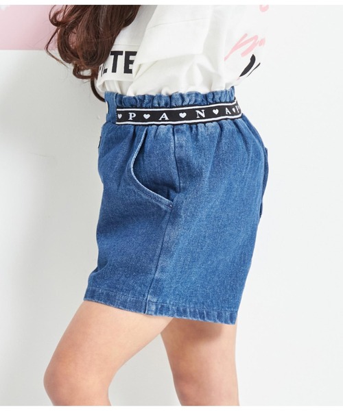 ANAP kids（アナップキッズ）の「ウエストロゴゴムショート