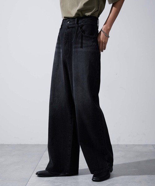 NOREMID 黒 BLACK デニム ワイド スーパーバギー H&Mのスーパーバギーデニムレビュー | TikTok