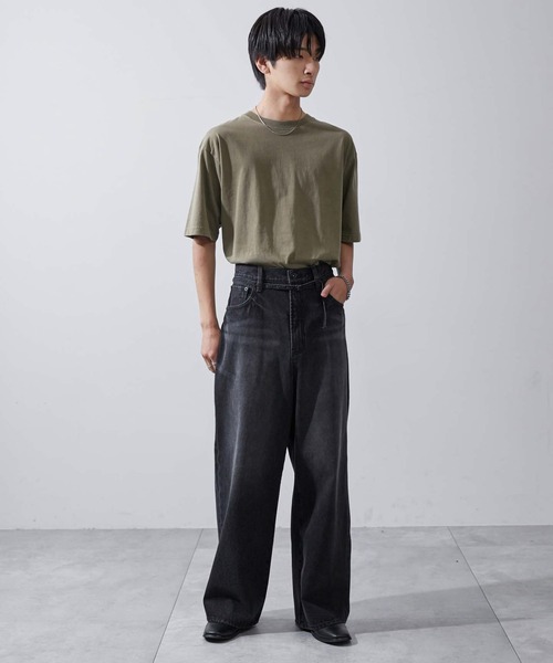 WEGO(ウィゴー)の「WEGO/スーパーバギーJEANS(デニムパンツ・メンズ・スカイブルー/ダークインディゴブルー/ブラック系その他・LARGE/MEDIUM/SMALL)」の19枚目の写真