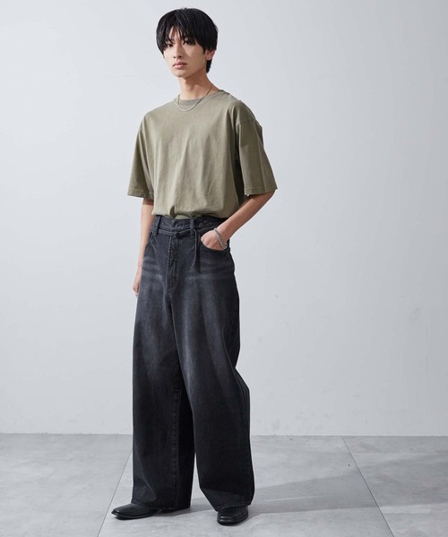 WEGO(ウィゴー)の「WEGO/スーパーバギーJEANS(デニムパンツ・メンズ・スカイブルー/ダークインディゴブルー/ブラック系その他・LARGE/MEDIUM/SMALL)」の10枚目の写真