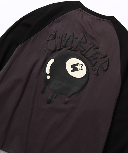 STARTER BLACK LABEL(スターターブラックレーベル)の「【STARTER /スターター】 ビリヤードグラフィック ラグランロングスリーブTシャツ(Tシャツ/カットソー・メンズ・チャコールグレー/ホワイト系/ホワイト系1・M/L/XL)」の18枚目の写真