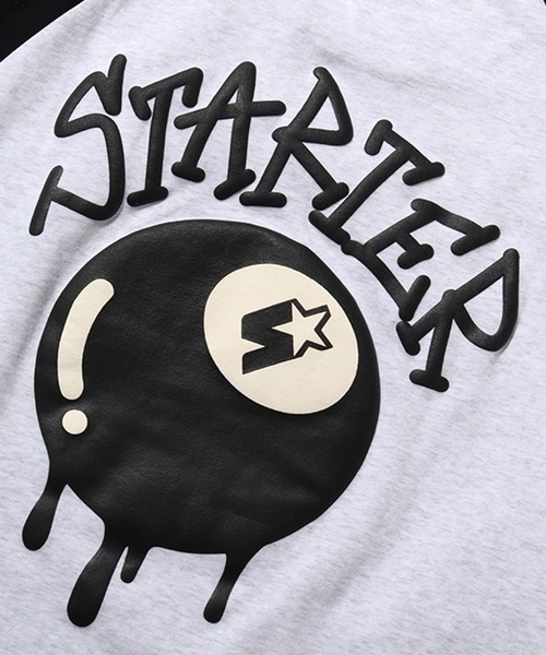 STARTER BLACK LABEL(スターターブラックレーベル)の「【STARTER /スターター】 ビリヤードグラフィック ラグランロングスリーブTシャツ(Tシャツ/カットソー・メンズ・チャコールグレー/ホワイト系/ホワイト系1・M/L/XL)」の14枚目の写真