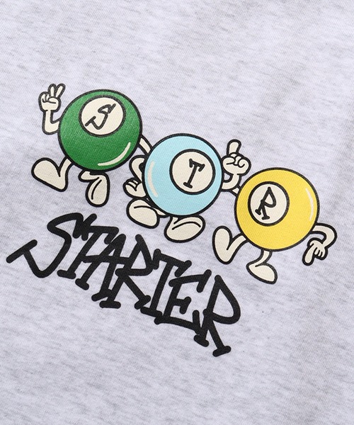 STARTER BLACK LABEL(スターターブラックレーベル)の「【STARTER /スターター】 ビリヤードグラフィック ラグランロングスリーブTシャツ(Tシャツ/カットソー・メンズ・チャコールグレー/ホワイト系/ホワイト系1・M/L/XL)」の16枚目の写真