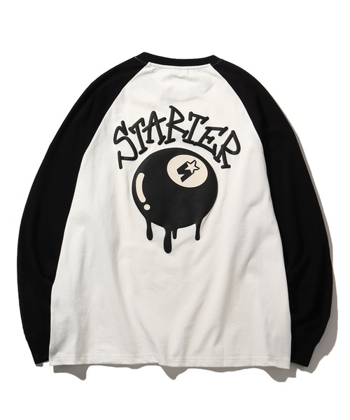 STARTER BLACK LABEL(スターターブラックレーベル)の「【STARTER /スターター】 ビリヤードグラフィック ラグランロングスリーブTシャツ(Tシャツ/カットソー・メンズ・チャコールグレー/ホワイト系/ホワイト系1・M/L/XL)」の11枚目の写真