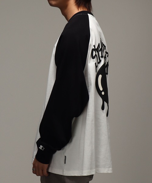 STARTER BLACK LABEL(スターターブラックレーベル)の「【STARTER /スターター】 ビリヤードグラフィック ラグランロングスリーブTシャツ(Tシャツ/カットソー・メンズ・チャコールグレー/ホワイト系/ホワイト系1・M/L/XL)」の22枚目の写真