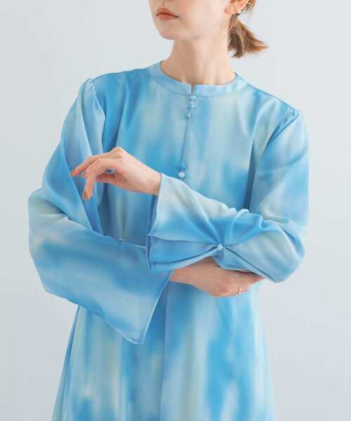 URBAN RESEARCH ROSSO WOMEN(アーバンリサーチ ロッソ)の「カラーグラデーションプリントワンピース(ワンピース・レディース・イエロー系その他/ブルー系その他・FREE)」の16枚目の写真