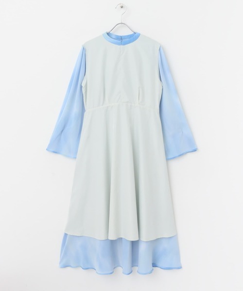 URBAN RESEARCH ROSSO WOMEN(アーバンリサーチ ロッソ)の「カラーグラデーションプリントワンピース(ワンピース・レディース・イエロー系その他/ブルー系その他・FREE)」の6枚目の写真