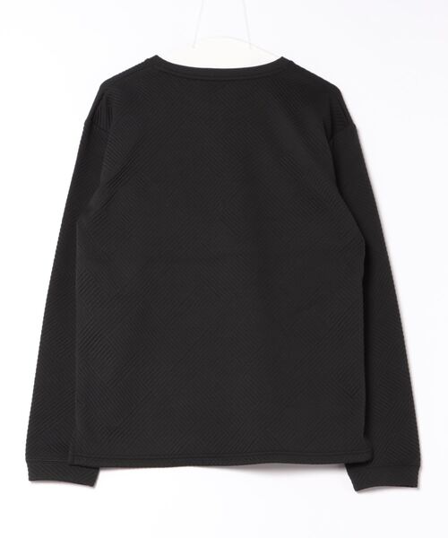 B.I.D.（ビーアイディー）の「《クルーネックジオメトリックジャガードロングスリーブTシャツ（Tシャツ/カットソー・レディース・グレー/ブラック/ホワイト・MEDIUM/LARGE）」の10枚目の写真
