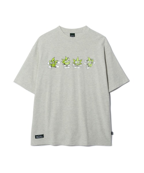 MANASTASH（マナスタッシュ）の「MANASTASH/マナスタッシュ/HEMP TEE HEMPTYY/ヘンプTシャツ ヘンピー（Tシャツ/カットソー・メンズ・ブラック/ピンク/オートミール・M/L/XL/S）」の2枚目の写真