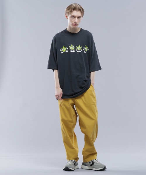 MANASTASH（マナスタッシュ）の「MANASTASH/マナスタッシュ/HEMP TEE HEMPTYY/ヘンプTシャツ ヘンピー（Tシャツ/カットソー・メンズ・ブラック/ピンク/オートミール・M/L/XL/S）」の22枚目の写真