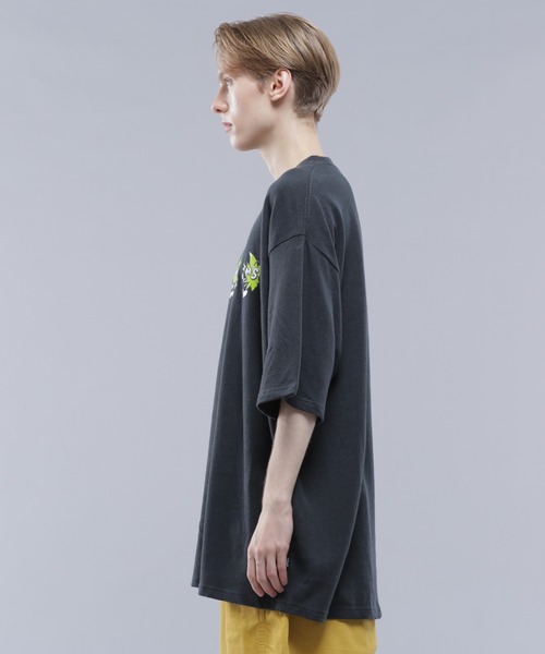 MANASTASH（マナスタッシュ）の「MANASTASH/マナスタッシュ/HEMP TEE HEMPTYY/ヘンプTシャツ ヘンピー（Tシャツ/カットソー・メンズ・ブラック/ピンク/オートミール・M/L/XL/S）」の20枚目の写真