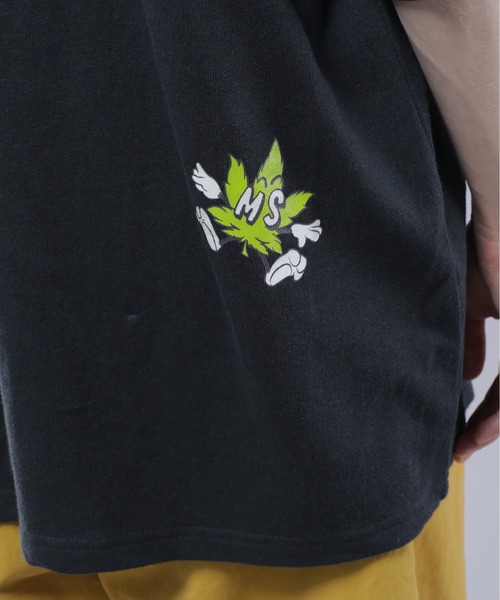 MANASTASH（マナスタッシュ）の「MANASTASH/マナスタッシュ/HEMP TEE HEMPTYY/ヘンプTシャツ ヘンピー（Tシャツ/カットソー・メンズ・ブラック/ピンク/オートミール・M/L/XL/S）」の13枚目の写真