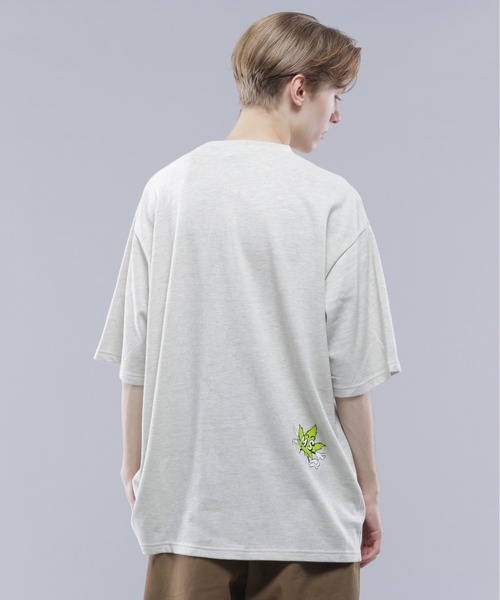 MANASTASH（マナスタッシュ）の「MANASTASH/マナスタッシュ/HEMP TEE HEMPTYY/ヘンプTシャツ ヘンピー（Tシャツ/カットソー・メンズ・ブラック/ピンク/オートミール・M/L/XL/S）」の9枚目の写真