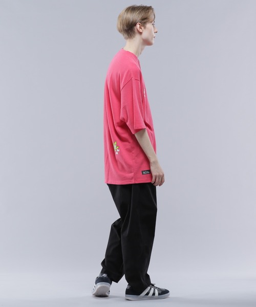 MANASTASH（マナスタッシュ）の「MANASTASH/マナスタッシュ/HEMP TEE HEMPTYY/ヘンプTシャツ ヘンピー（Tシャツ/カットソー・メンズ・ブラック/ピンク/オートミール・M/L/XL/S）」の6枚目の写真