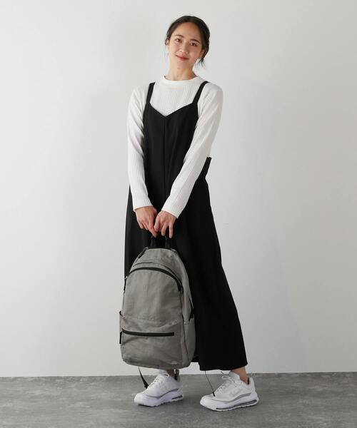 MELROSE claire（メルローズ クレール）の「撥水軽量！リニューアルした大人の12ポケットリュック（バックパック/リュック・レディース・グレー/ブラック/カーキ・FREE）」の9枚目の写真