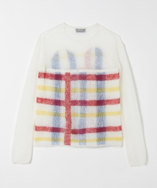soduk(スドーク)の「double striped knit top(ニット/セーター・レディース・ホワイト/グレー・FREE)」の18枚目の写真