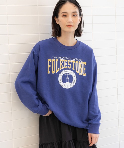 LAKOLE(ラコレ)の「BIGグラフィックスウェット / 108650(スウェット・レディース・ホワイト/グレー/ブルー・SMALL/MEDIUM)」の1枚目の写真