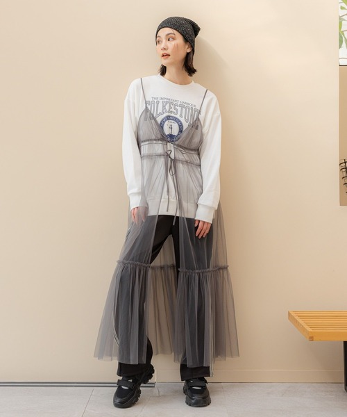 LAKOLE(ラコレ)の「BIGグラフィックスウェット / 108650(スウェット・レディース・ホワイト/グレー/ブルー・SMALL/MEDIUM)」の12枚目の写真