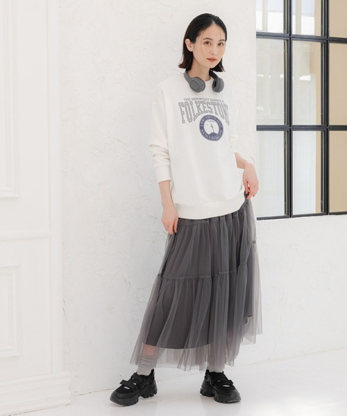 LAKOLE(ラコレ)の「BIGグラフィックスウェット / 108650(スウェット・レディース・ホワイト/グレー/ブルー・SMALL/MEDIUM)」の5枚目の写真