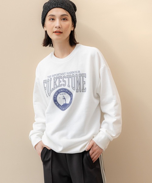 LAKOLE(ラコレ)の「BIGグラフィックスウェット / 108650(スウェット・レディース・ホワイト/グレー/ブルー・SMALL/MEDIUM)」の6枚目の写真