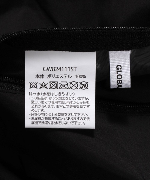 GLOBAL WORK（グローバルワーク）の「軽量畳めるレインコート/108774（レインコート/ポンチョ・レディース・ブラック/ベージュ・FREE）」の4枚目の写真