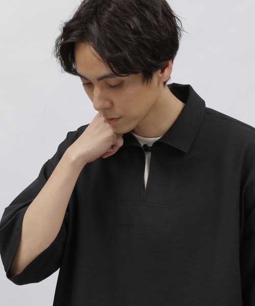 LAKOLE(ラコレ)の「クリンクルスキッパーシャツ / 107199(シャツ/ブラウス・メンズ・ブラック/キャメル/ブルー・X-LARGE/LARGE/MEDIUM)」の7枚目の写真