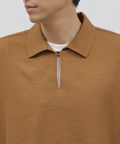 LAKOLE(ラコレ)の「クリンクルスキッパーシャツ / 107199(シャツ/ブラウス・メンズ・ブラック/キャメル/ブルー・X-LARGE/LARGE/MEDIUM)」の19枚目の写真