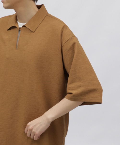 LAKOLE(ラコレ)の「クリンクルスキッパーシャツ / 107199(シャツ/ブラウス・メンズ・ブラック/キャメル/ブルー・X-LARGE/LARGE/MEDIUM)」の8枚目の写真