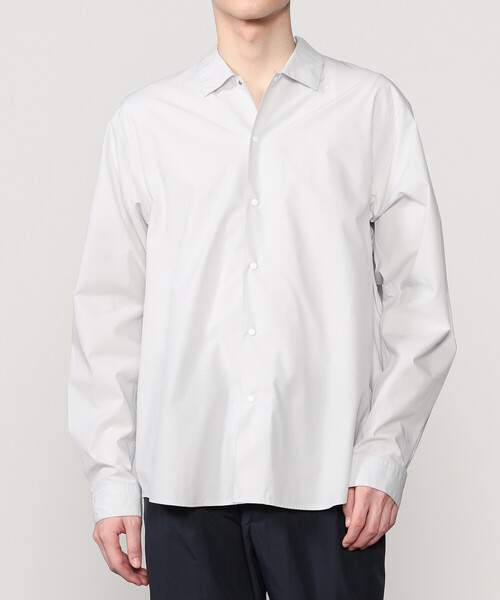 GOLDWIN(ゴールドウィン)の「GOLDWIN | 〈別注〉コットンバンブー 長袖シャツ MEN(シャツ/ブラウス・メンズ・ブラック/グレー・2/3)」の2枚目の写真