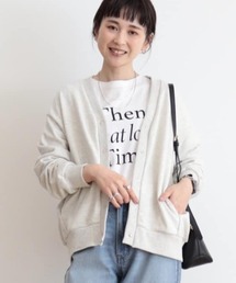 裏毛Vネックカーディガン