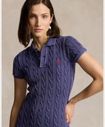 Polo Ralph Lauren☆ニットコットンフレアミディドレス Ralph Lauren - 【超美品】Polo Ralph Lauren ケーブルニット