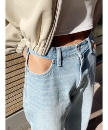 EVRIS | オープンウエストワイドデニムパンツ(デニムパンツ)